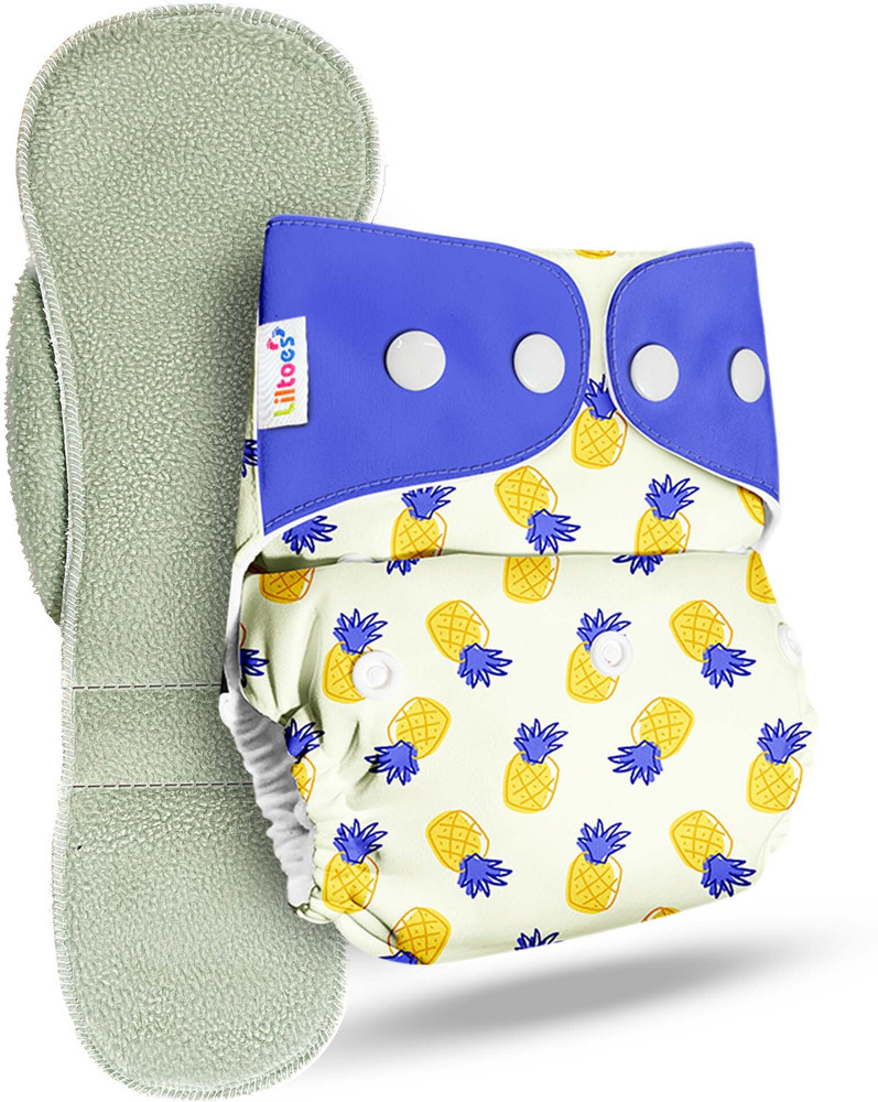 LILTOES Washable Reusable Baby Cloth Diaper Hawaiian Pineapple Buy Baby Care Products in India Flipkart