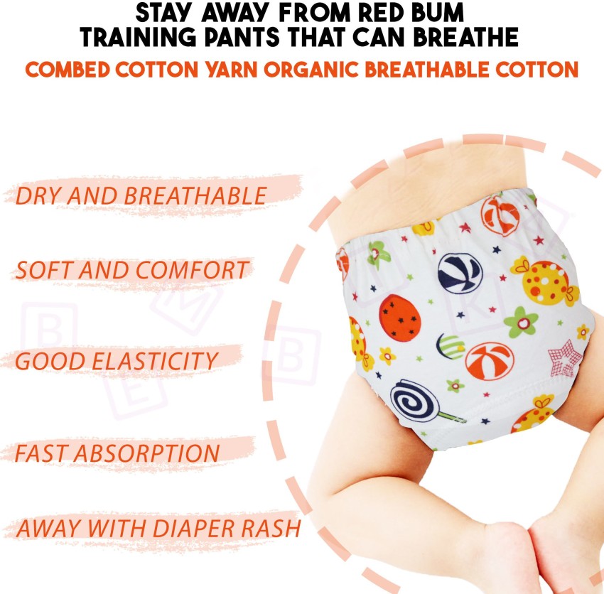 Bembika Baby Potty Training Pants, Cotton Potty Training Pants For Babies,  Waterproof Breathable Padded Underwear for