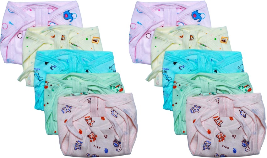 Buy Kidska NewBorn Washable Reusable Cotton Diaper/Padded Nappy