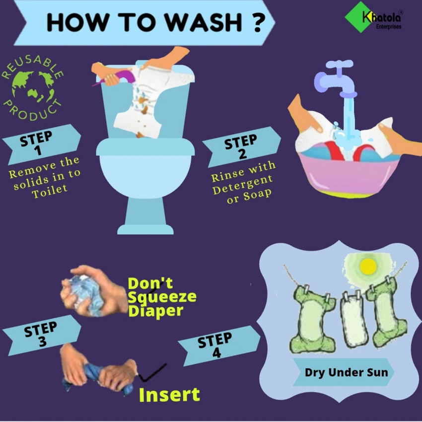 Washing new best sale cloth diapers