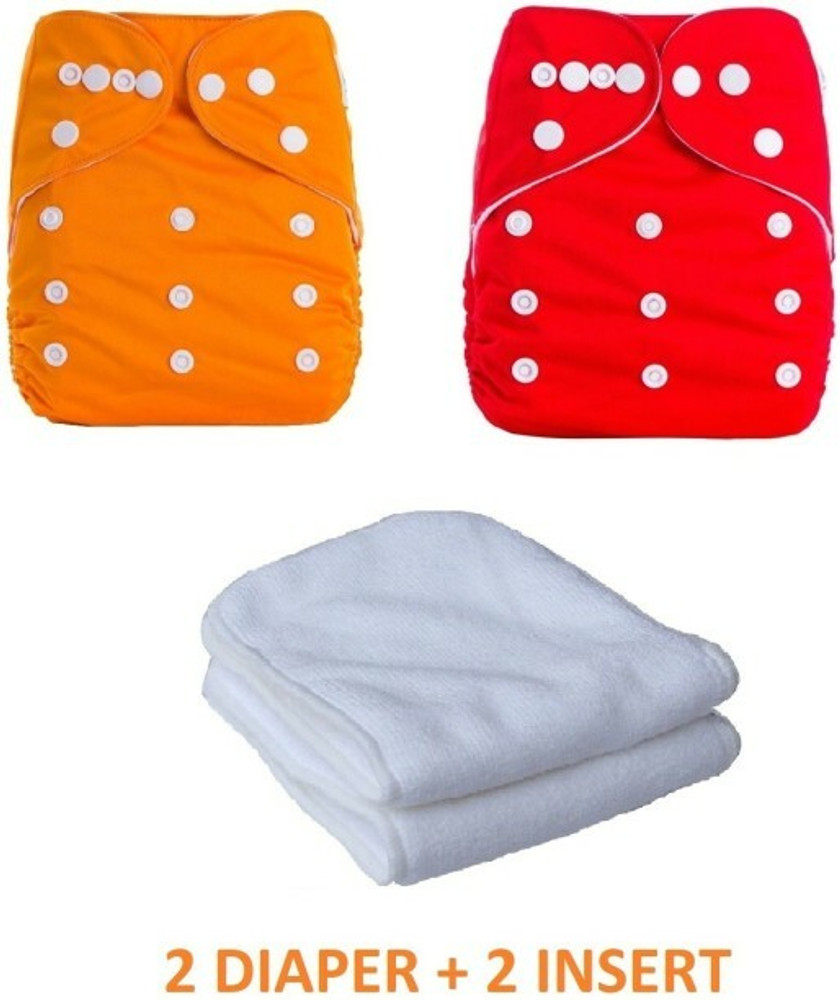 smilykid Pack Of 2 Reusable Cloth Diapers Washable Adjustable Size with Insert Pads Buy Baby Care Products in India Flipkart