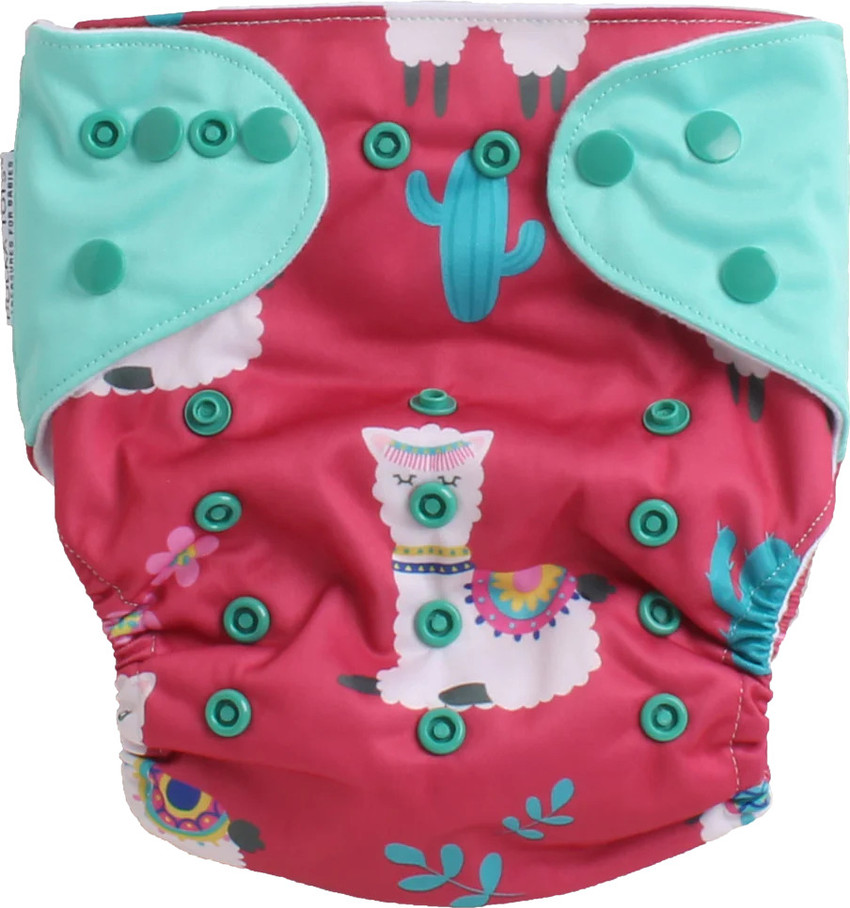 POLKA TOTS Free Size Reusable Washable Fleece Cloth Diaper with