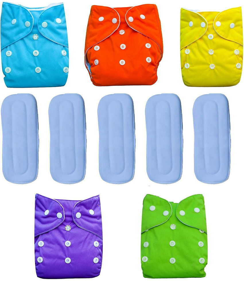 AngelicDecore Washable Reusable Diapers for Babies with Insert