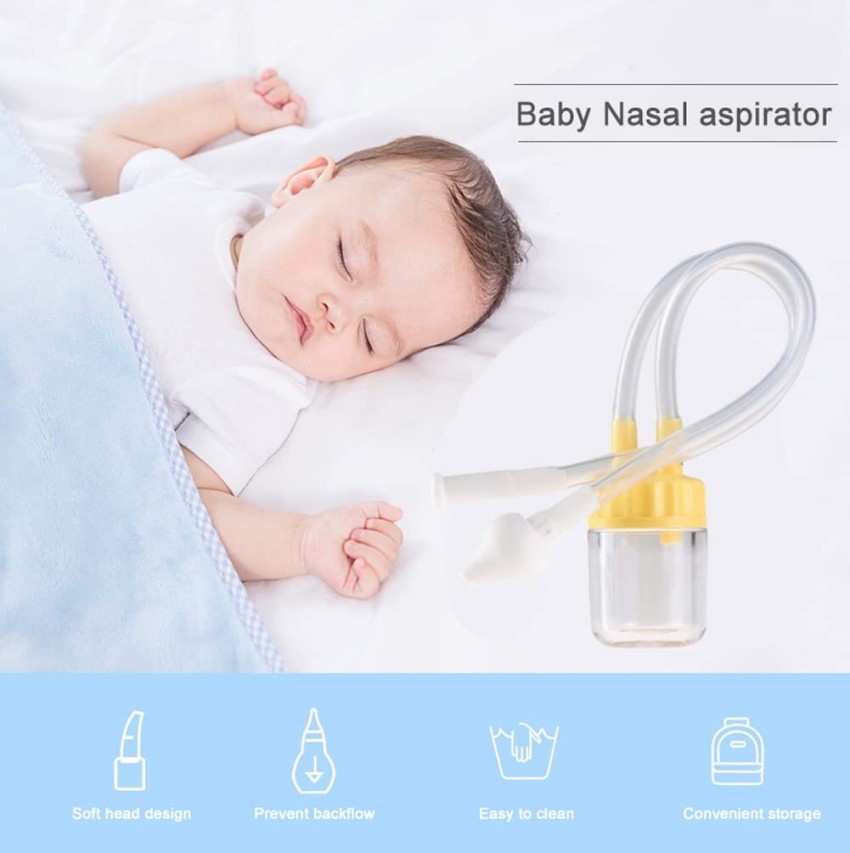 Manual Suction Infant Nasal Aspirator | With 24 Filters, Safe Mouth Suction