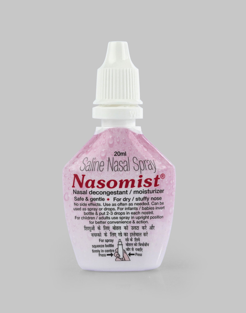 NASOMIST Original Nasal Saline Spray Drops For Dry Thick Mucus