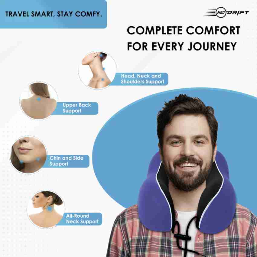 Travel smart neck top pillow