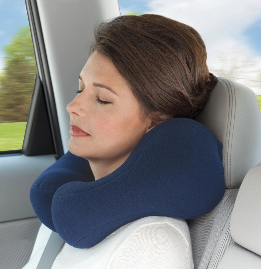 Fluffy travel 2025 pillow