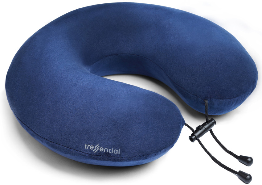 Tressential Memory Foam Super Soft Travel Neck Pillow for Men Women and Kids Neck Pillow Blue Price in India Flipkart