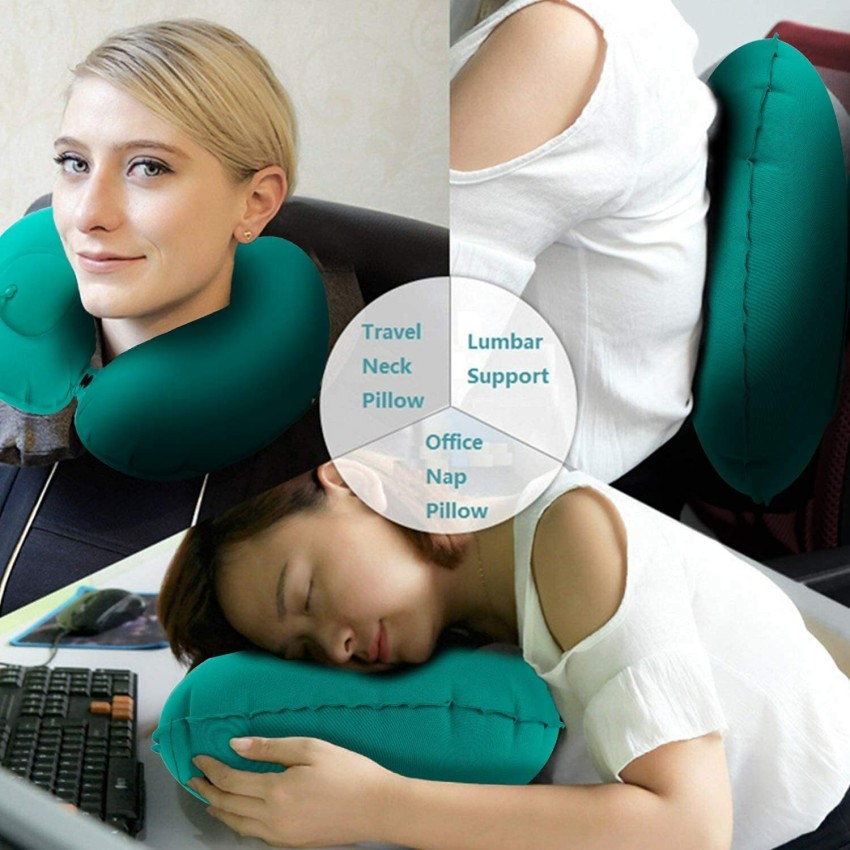 Inflatable support outlet pillow