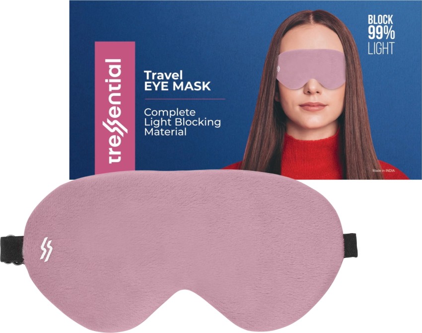 Tressential Super Soft Travel Sleep Eye Mask or Blindfold with