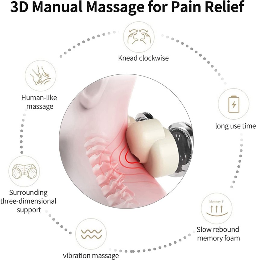 360 Degree Neck Massager For Pain Relief Deep Tissue And Portable Kneading