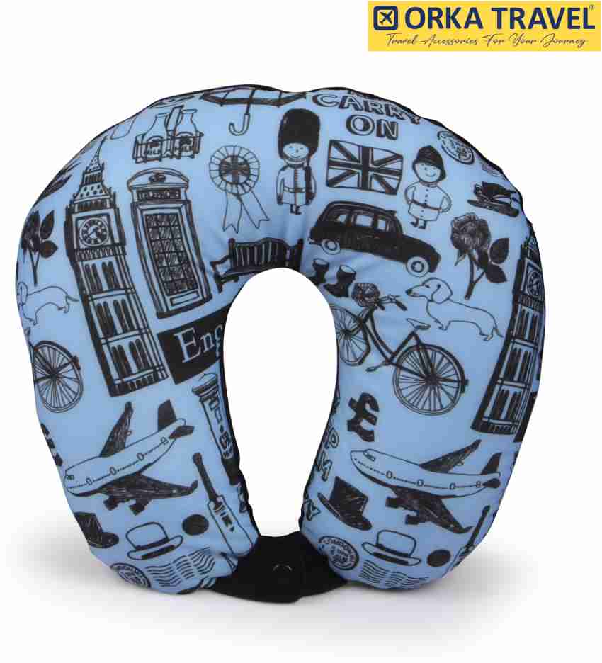 Cute Travel Pillow For Kids & Adults, Pure Memory Foam U-shaped