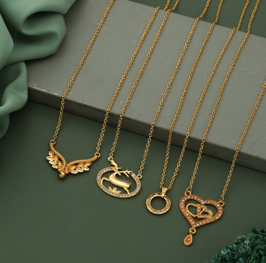 Gold plated 2024 brass necklace