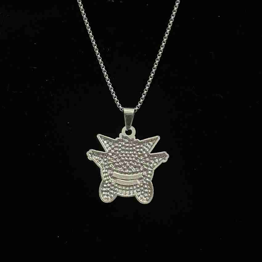 Oralia Gengar Iced Out Hip Hop Pendant Necklace Stainless Steel