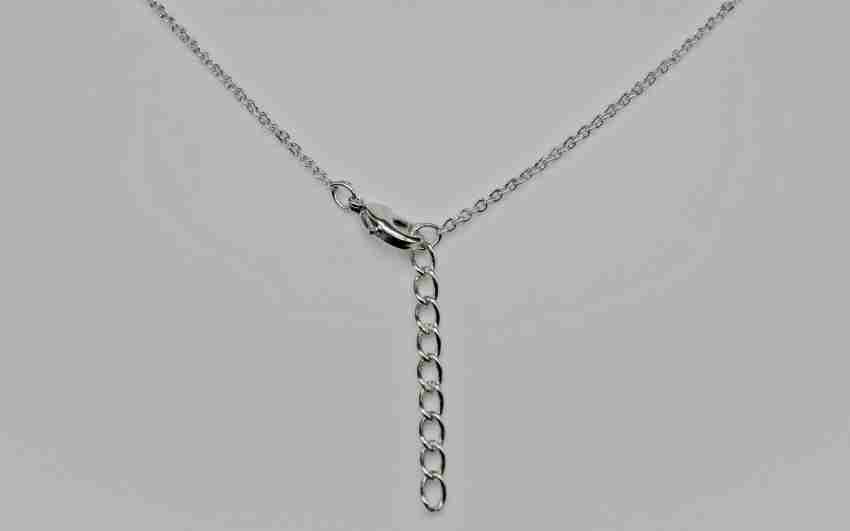 Brilliant Ston Women Silver Plated Latest Stylish Fancy Brilliant Daimond  Chain With Pendant Silver Chain Price in India - Buy Brilliant Ston Women  Silver Plated Latest Stylish Fancy Brilliant Daimond Chain With