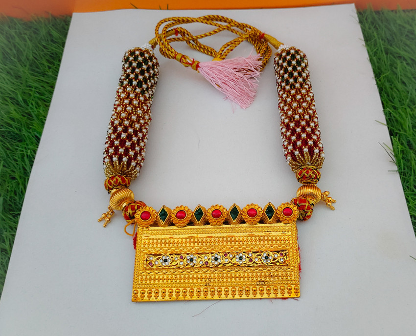 Tewta Rajsthani Design Tevta Rajasthani new design artificial jewellery Brass Copper Plated Dori Copper Necklace Price in India Buy Tewta Rajsthani Design Tevta Rajasthani new design artificial jewell...