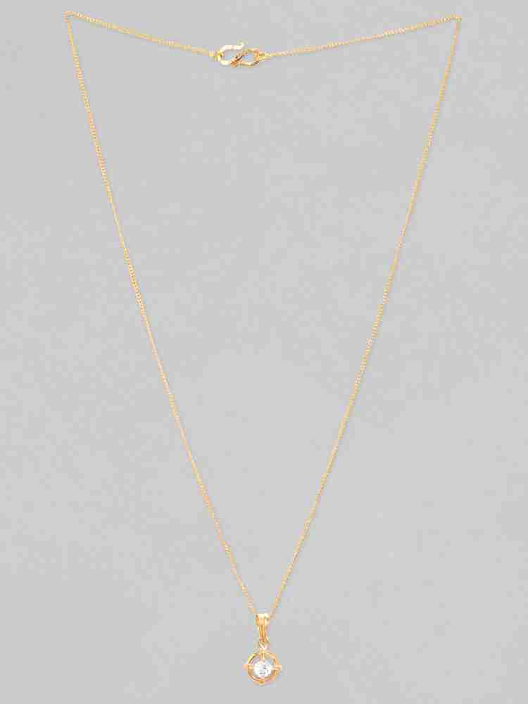 Zircon Studded Thin String Necklace at best price in New Delhi