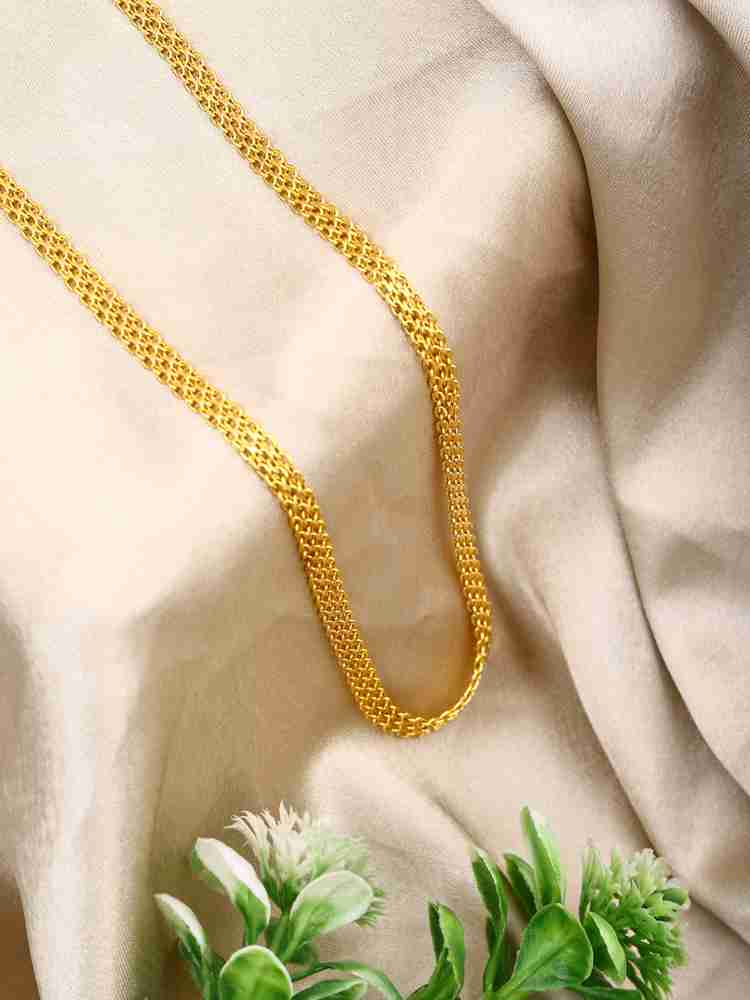 SHASHI ORNAMENTS Gold Plated Necklace Chains for Women Girls Gifts for Girls and Women Gold plated Plated Alloy Chain Price in India Buy SHASHI ORNAMENTS Gold Plated Necklace Chains for Women Girls Gi...