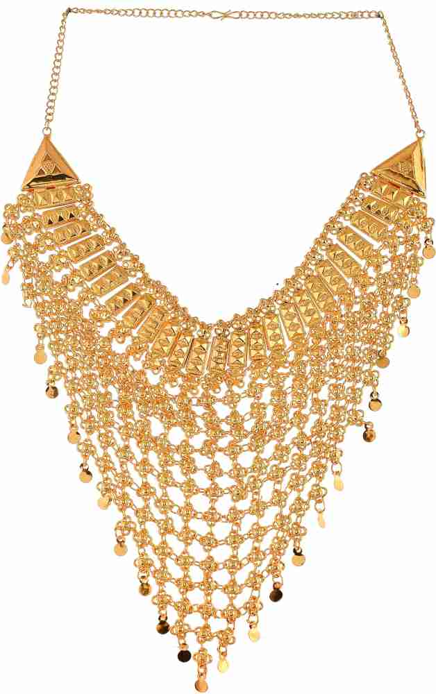 Gold heavy necklace store designs with price