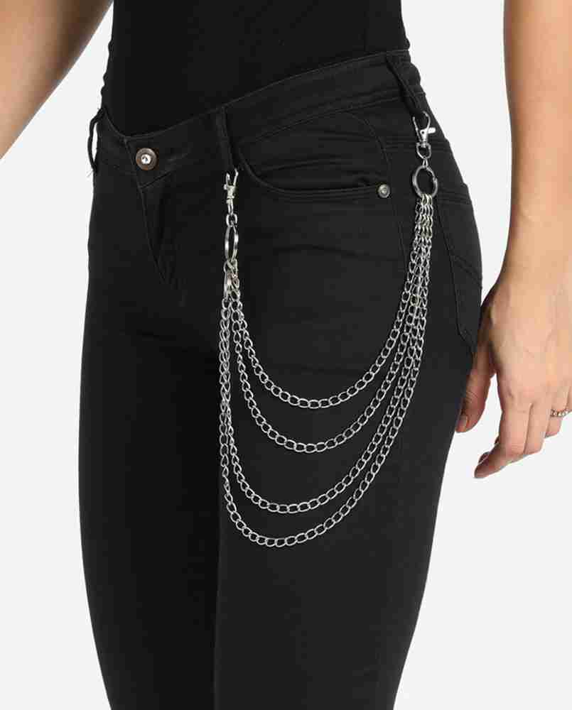 Its 4 You Hip Hop Jean Chain,Punk Pant Chain,Jean Chain,Two Layer (For  Womens And Mens) Sterling Silver Plated Stainless Steel Chain Price in  India - Buy Its 4 You Hip Hop Jean