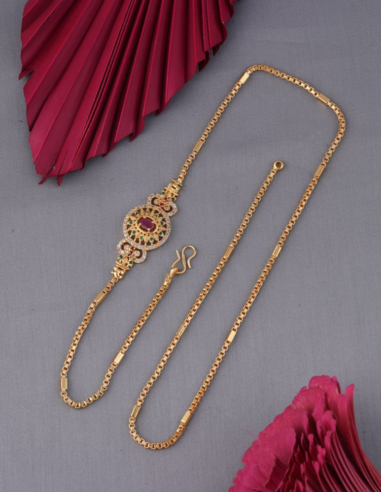 Flipkart gold outlet plated necklace