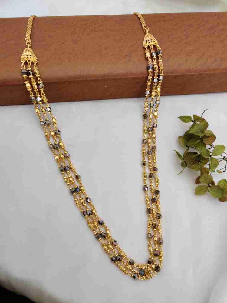 Gold top chain mala