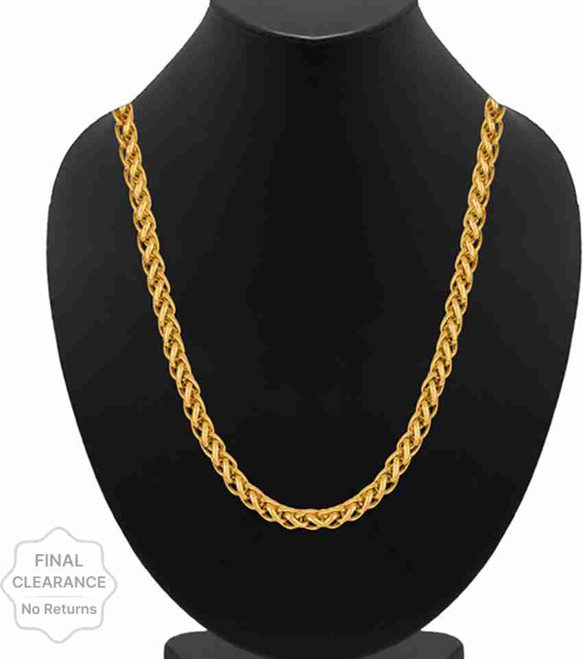 Buy Fashion Frill Spangel Fashion Gold-plated Brass Chain (Men) Online at  Best Prices in India - JioMart.