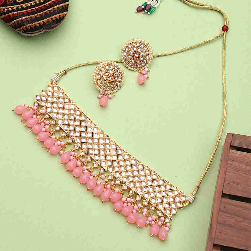 Flipkart kundan outlet necklace set