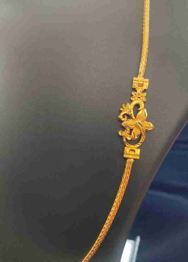 RJ FASHION MUGAPPU THALI CHAIN Gold plated Plated Alloy Chain