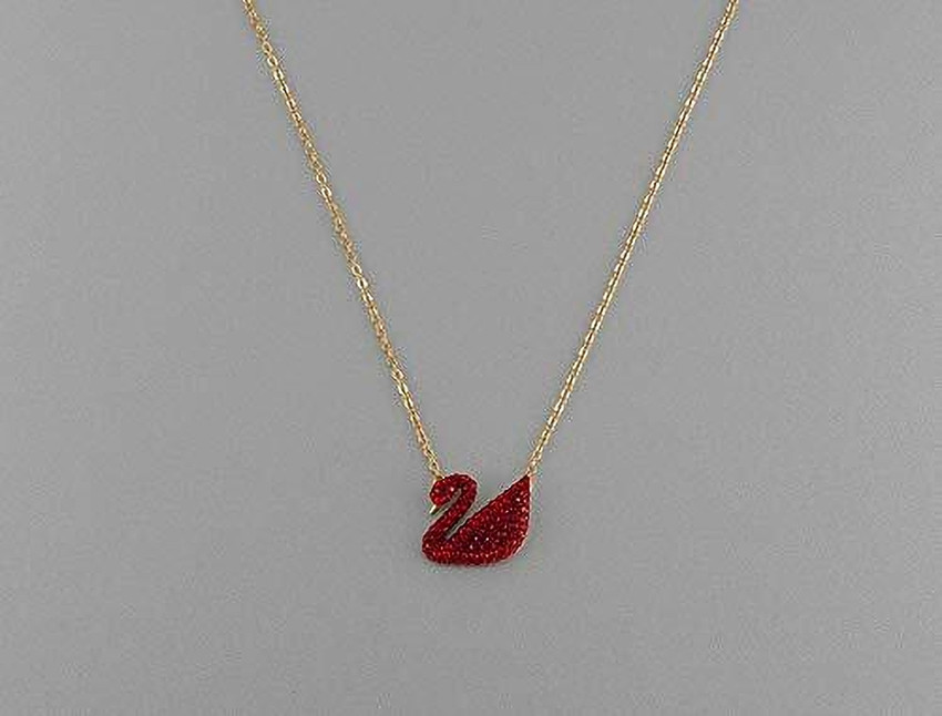 Red swan necklace online