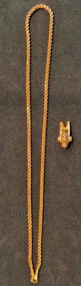 Gold murukku hot sale chain models