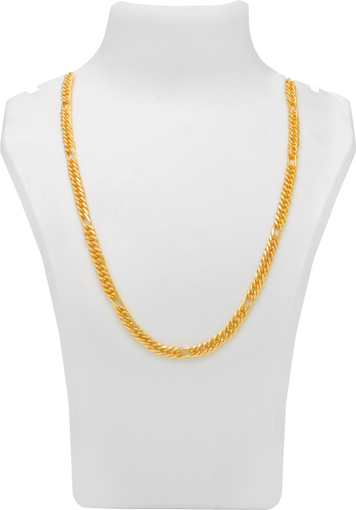 Wide way Zoa Collections Micro plated Double Sachin Chain for Men
