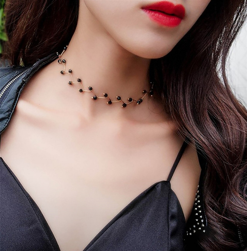 Girls black choker hot sale