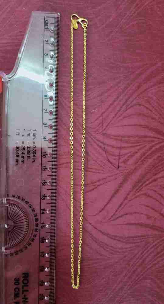 Haryali Gold plated 16 inch baby golden chain for baby girl and boy Gold plated Plated Brass Chain Price in India Buy Haryali Gold plated 16 inch baby golden chain for baby