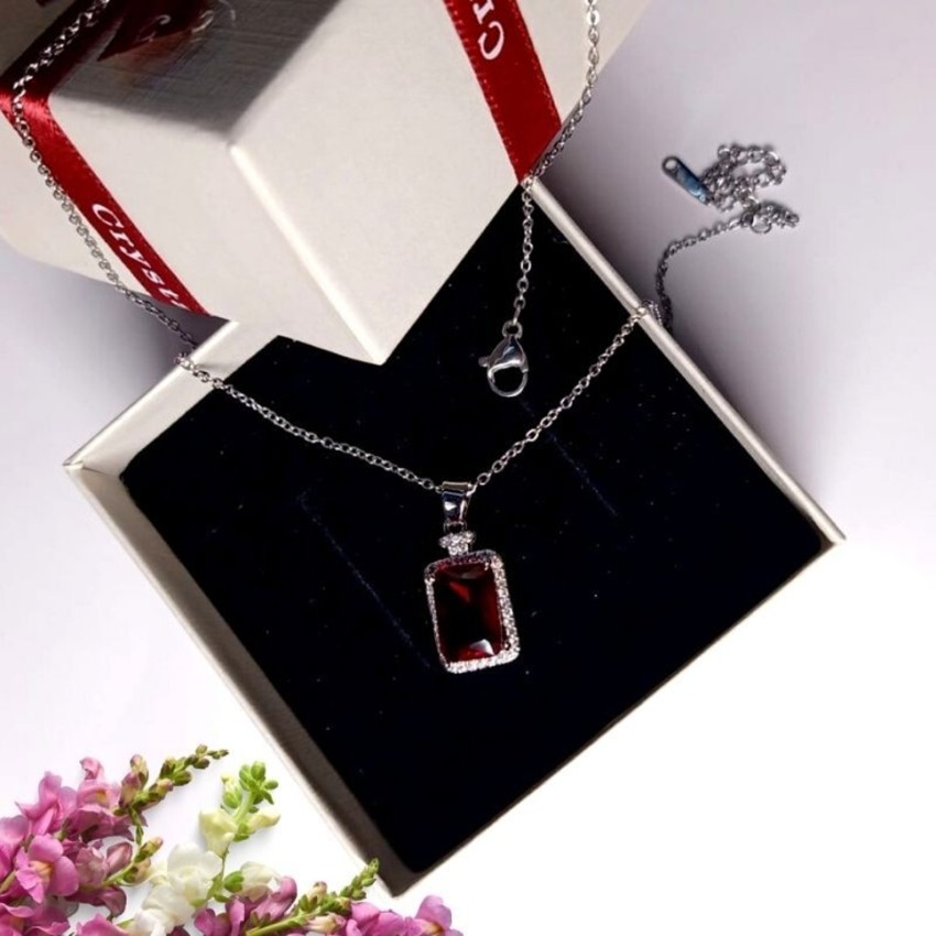 Red sales stone locket