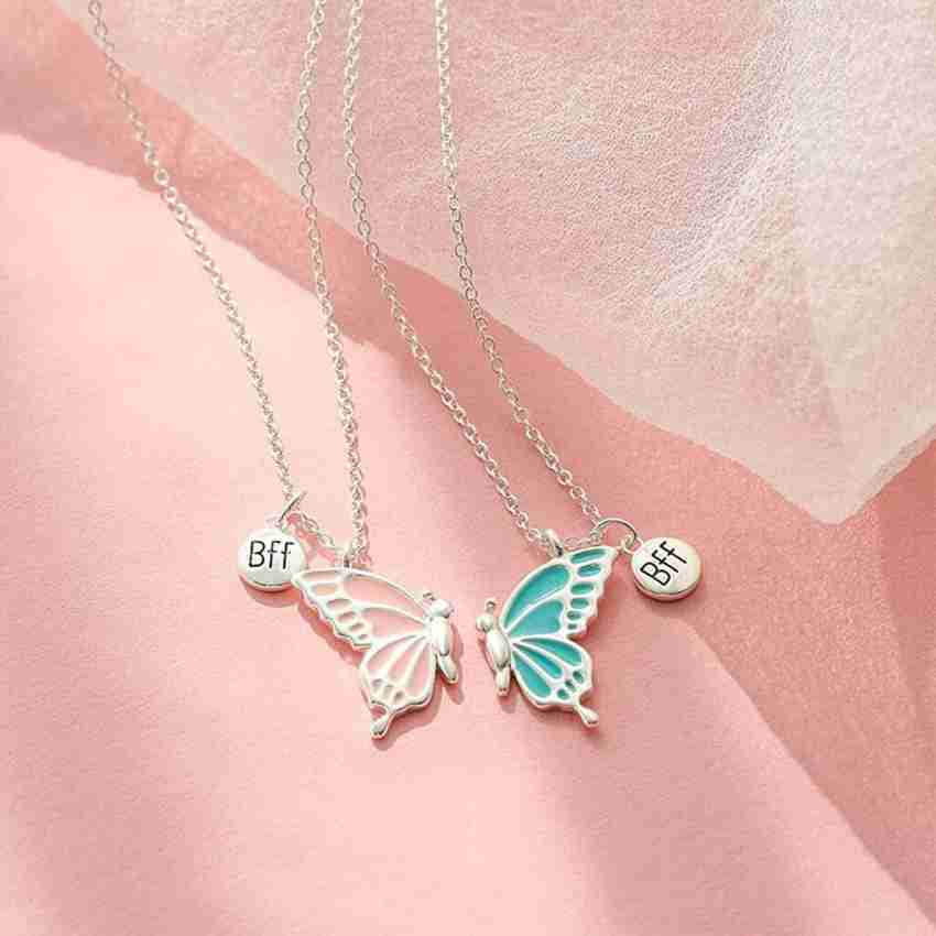 Metal butterfly deals necklace