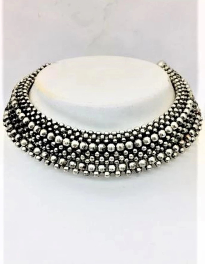 AccessoryClub Silver Thushi Black Silver Plated Silver Oxidised Silver Alloy Necklace Price in India Buy AccessoryClub Silver Thushi Black Silver Plated Silver Oxidised Silver Alloy Necklace Online at...