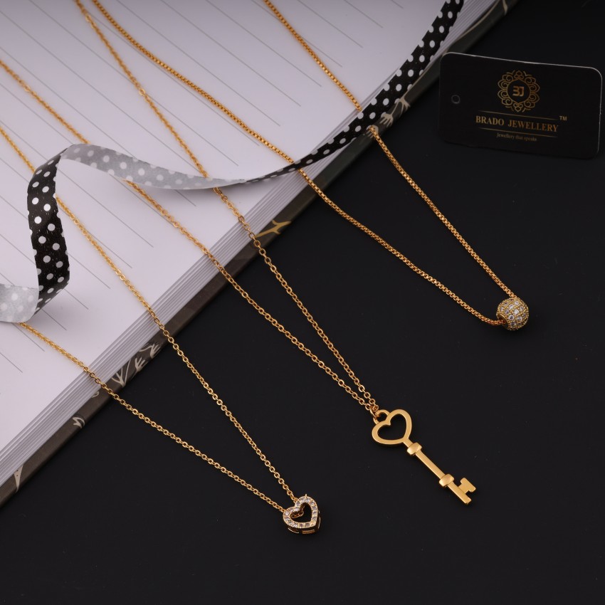 MGSV MGSV Latest design of pendant chain special for girls Gold