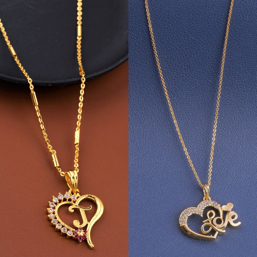 J on sale heart necklace