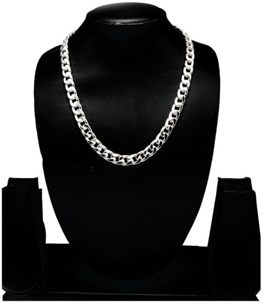 Oxidised silver chain online top