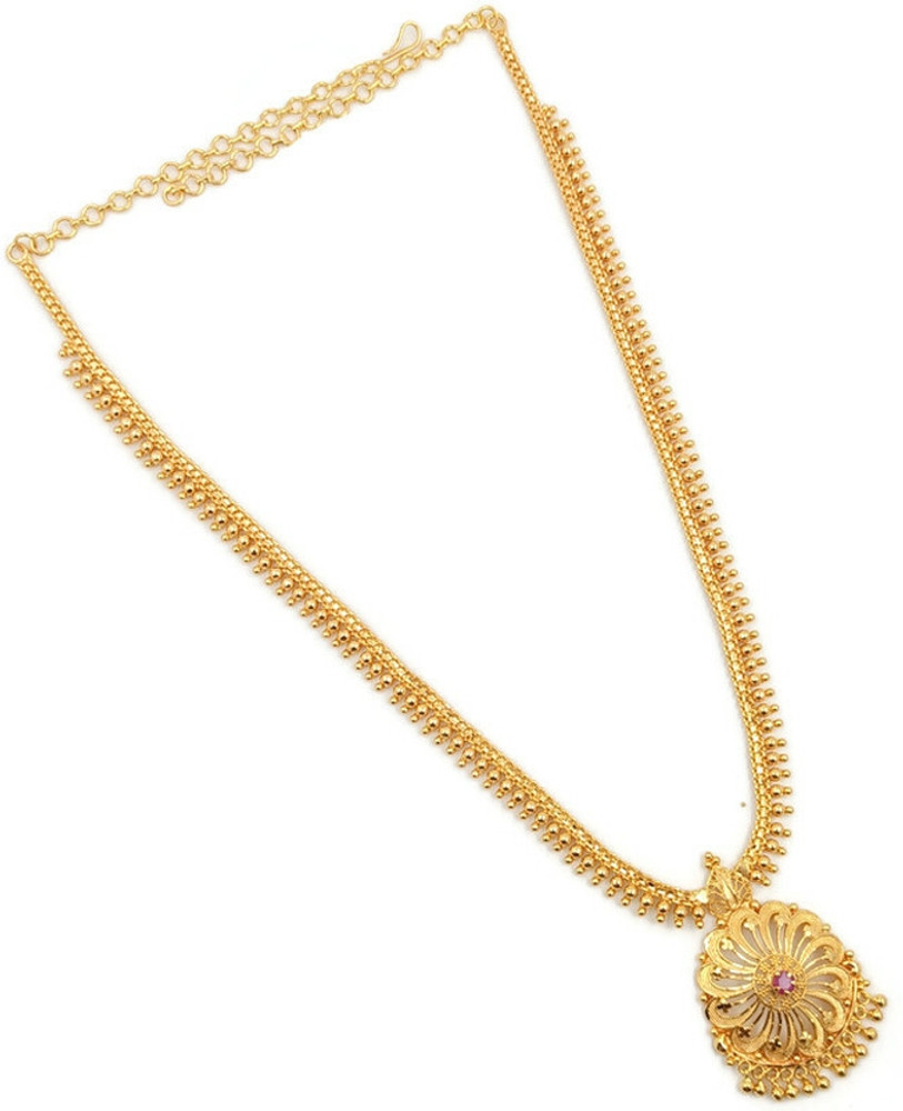 PRS GOLD COVERING Long Necklace haram Gold plated Plated Alloy
