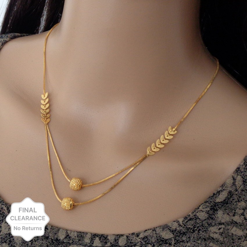 Gold chain & on sale pendant