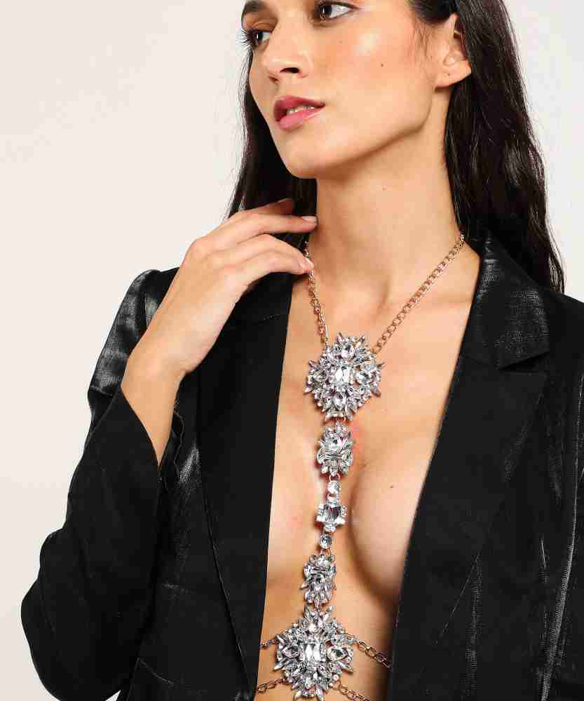 FEMNMAS Bra Body Chain For Party Gold-plated Plated Alloy Chain