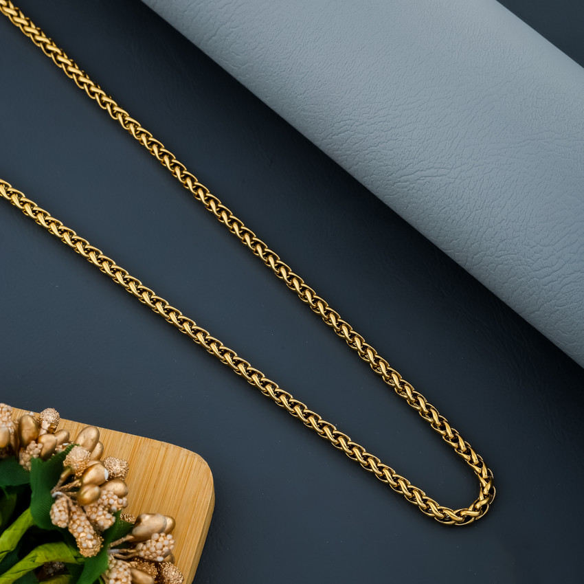 Stainless steel gold rope chain hotsell