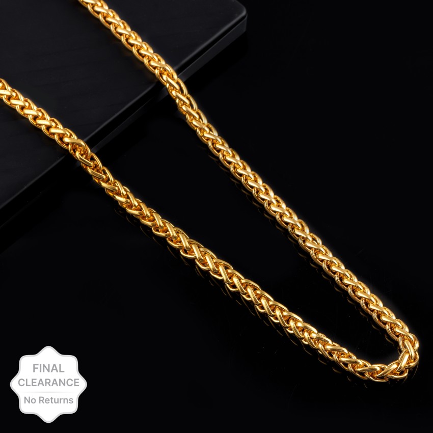 Buccellati Monster Round Gold Chain For Men 21 Inch Gold-plated Plated  Brass Chain