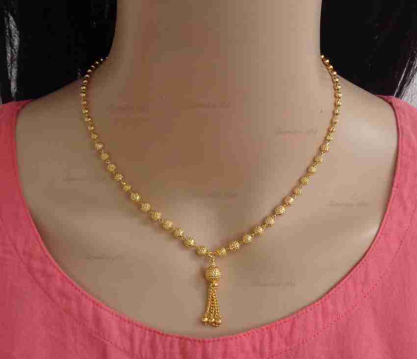 Gold neck chain sale design for girl