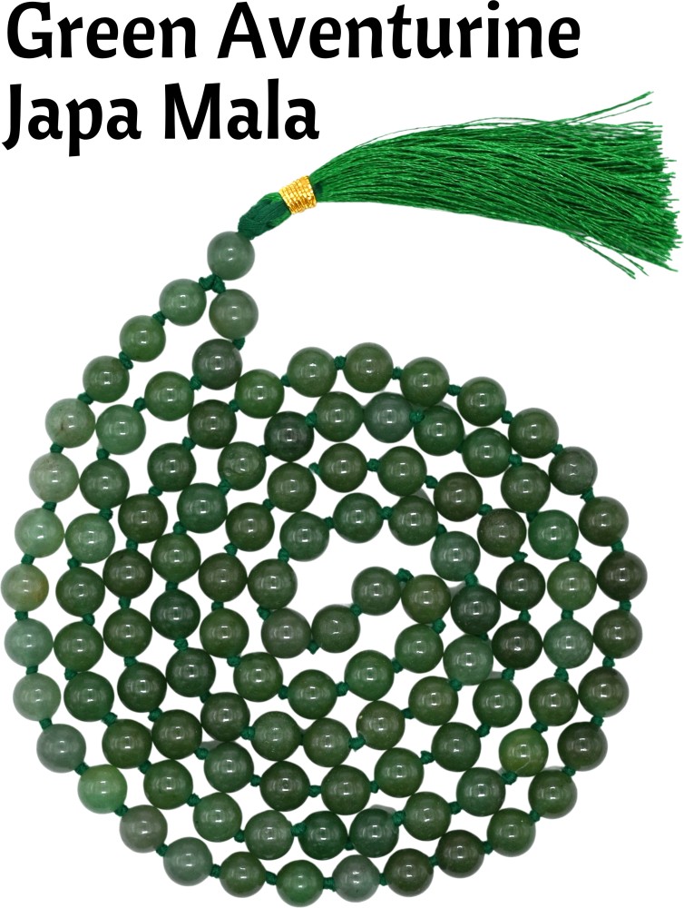 Buy Crystal Heaven Green Aventurine Crystal Japa Mala Ganthi