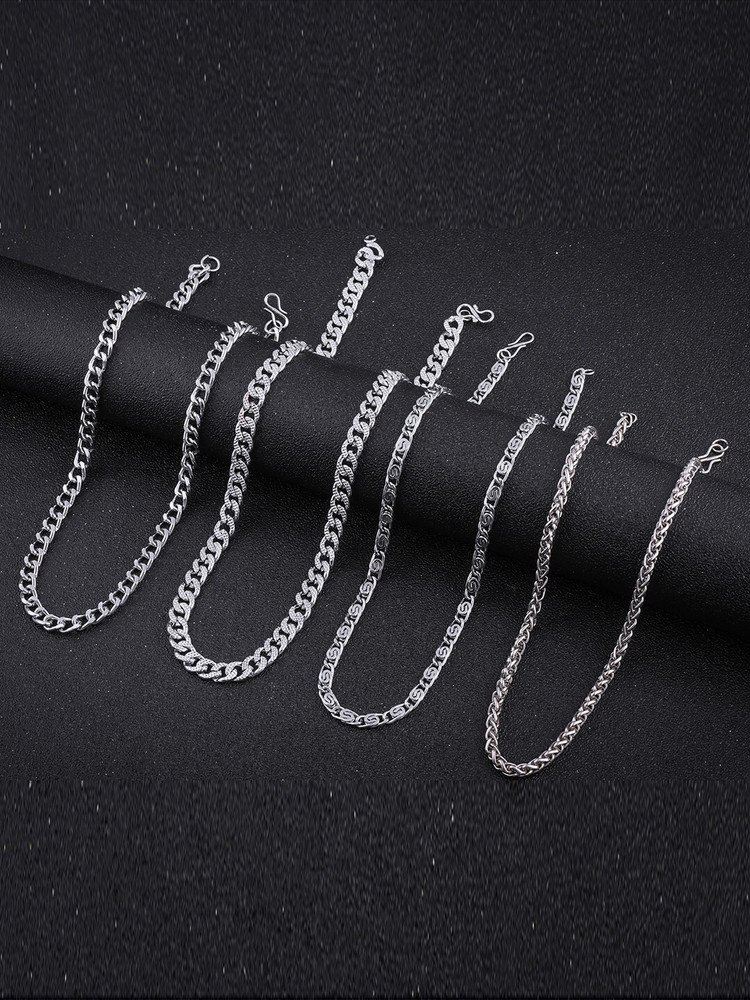 Rhodium plated silver necklace discount