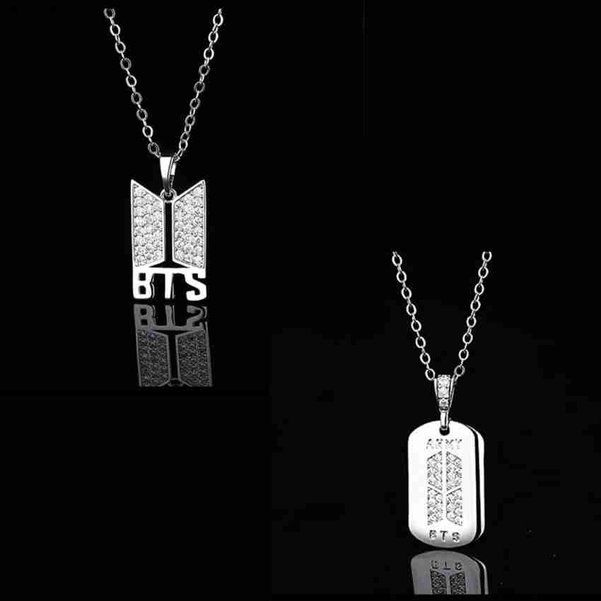 Alloy Silver AVR JEWELS Korean BTS Army Necklace