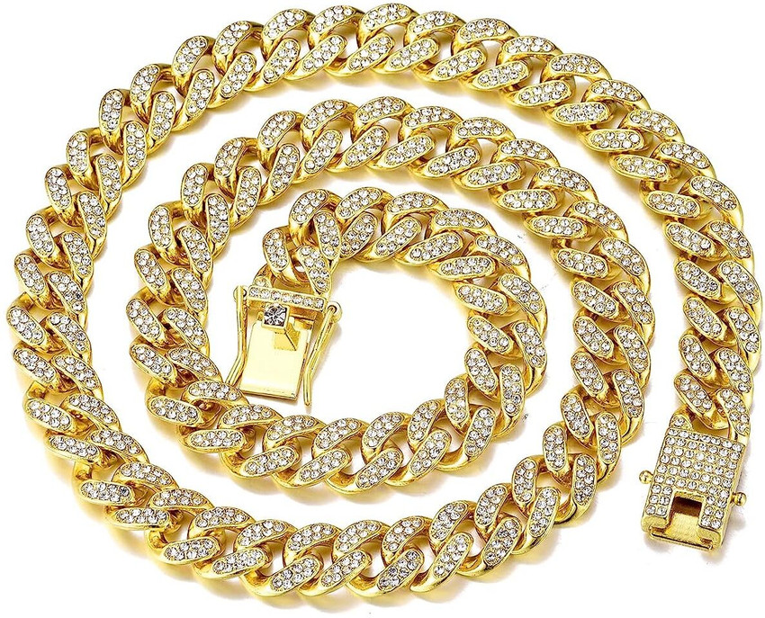 Gold diamond chain price discount